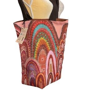 Australian Aboriginal boho style lined cloth bag